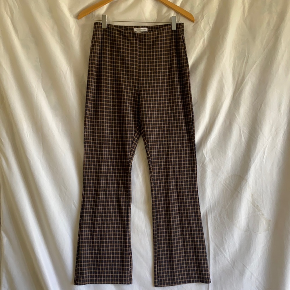 Plaid Flare Pants